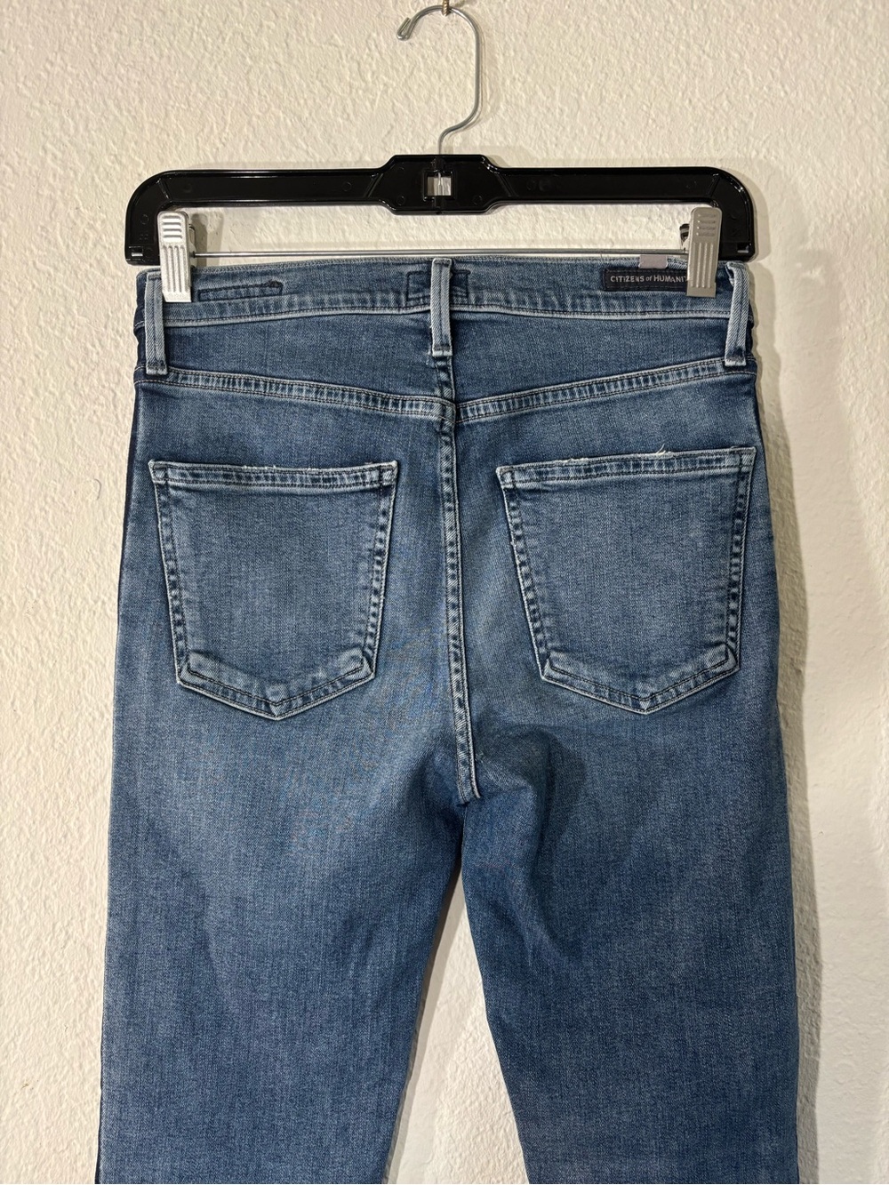 Citizens of Humanity Rocket Crop Illusion Two-Tone Side Stripe Jeans Size 25 - Picture 9 of 15